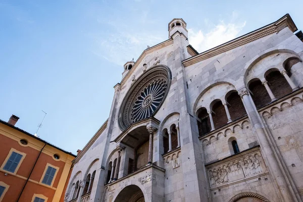 Hermosa Vista Módena Emilia Romaña Italia Paisaje Mercado Ciudad Antigua —  Fotos de Stock