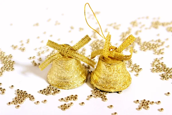 Two golden bells — Stock Photo, Image