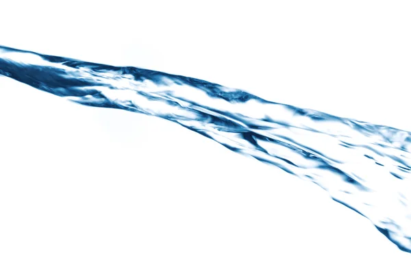 Blue water jet, splashing — Stock Photo, Image