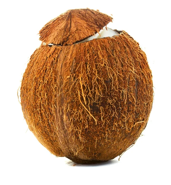 Cracked coconut — Stock Photo, Image