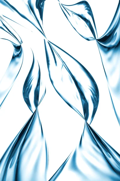 Jato de água azul, espirrando — Fotografia de Stock