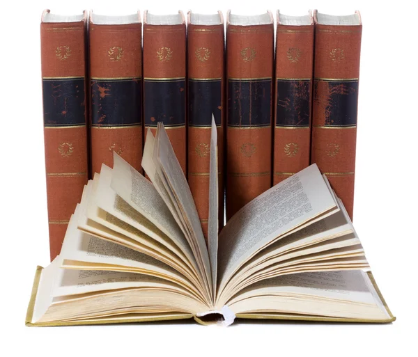 Stack of Old vintage books — Stock Photo, Image