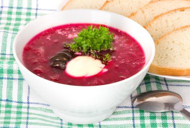borsch çorbası, kırmızı