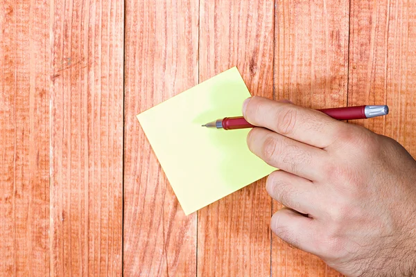 Blank note, paper stick — Stock Photo, Image