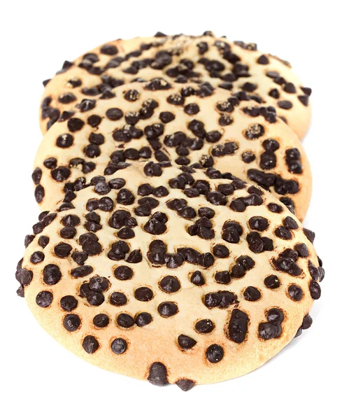 Čokoláda čip cookies, samostatný — Stock fotografie