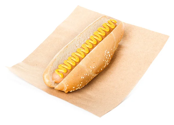 Duże hot doga z bliska — Zdjęcie stockowe