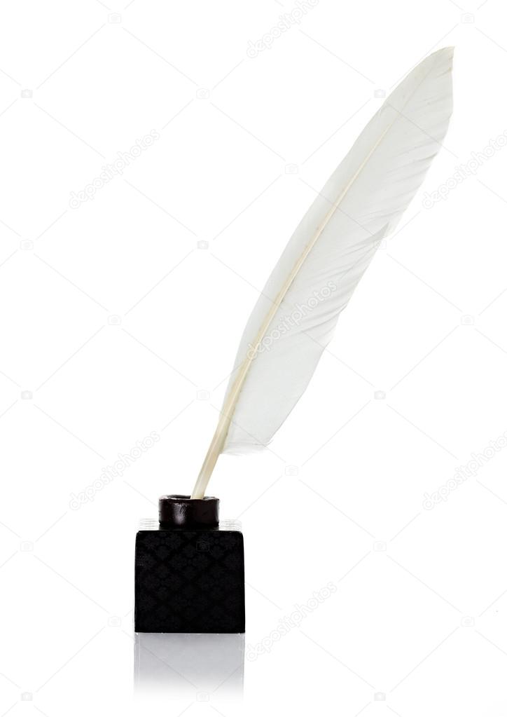 Inkwell with quill pen Stock Photo by ©YVDavid 42030921