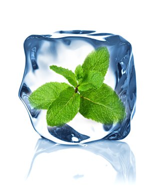 Ice cube isolated clipart
