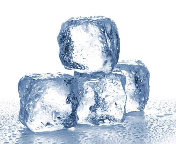 Ice cubes isolated on white. Stock Picture