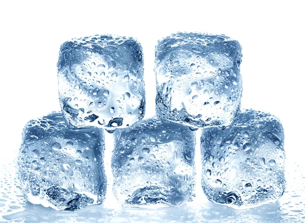 Ice cubes isolated on white. Stock Picture