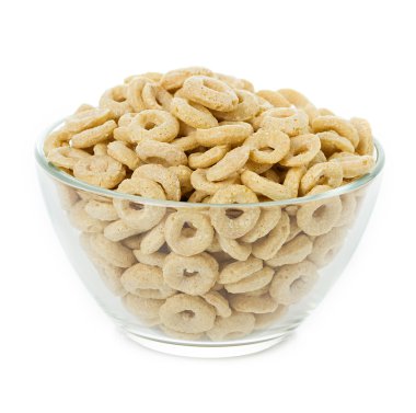 Beyaz arka plan üzerinde izole sağlıklı tahıl Yüzükler