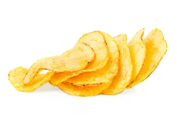 Potato chips isolated — Stock Photo, Image