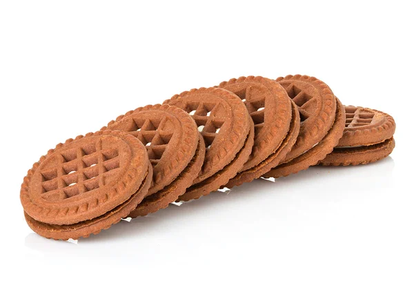 크림 신고와 초콜릿 쿠키 — 스톡 사진