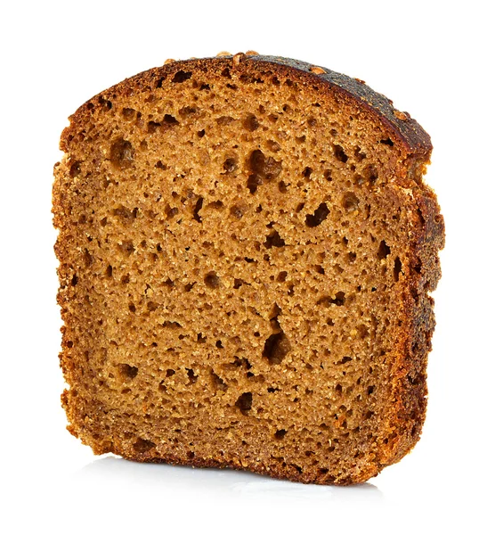 Rebanada de pan marrón aislado —  Fotos de Stock