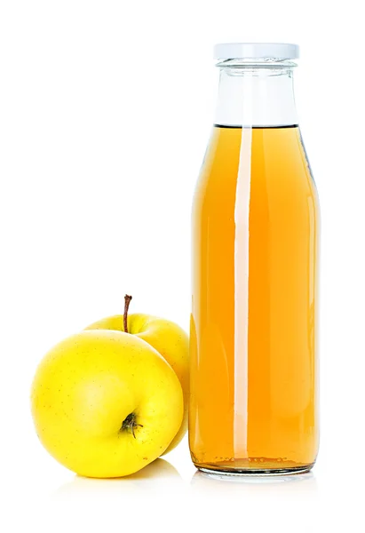 Bouteille de jus de pomme — Photo