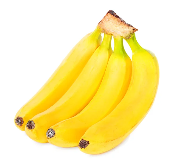 Bunch av bananer isolerad på vit bakgrund — Stockfoto