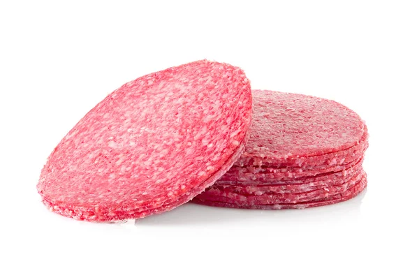 Salami isolated — Stock Photo, Image