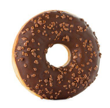 beyaz zemin üzerine çörek yakın çekim