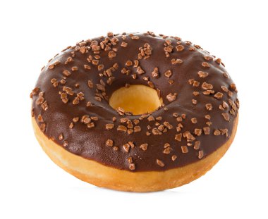 çörek üzerinde beyaz izole