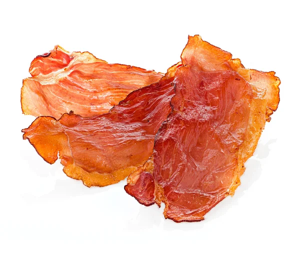 Bacon close-up isolated on white background — Stock Photo, Image