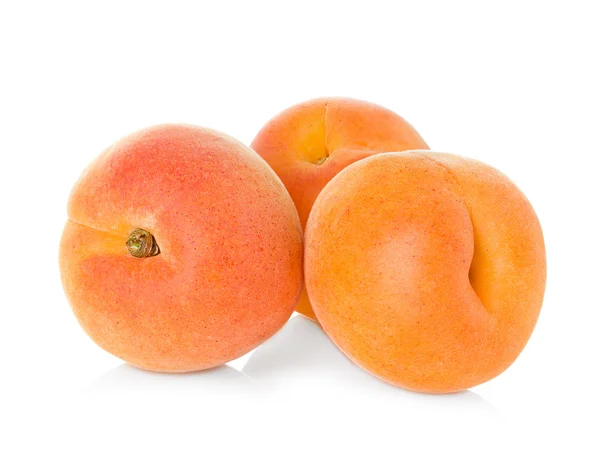Ripe apricot fruit isolated on white background — Stock Photo, Image