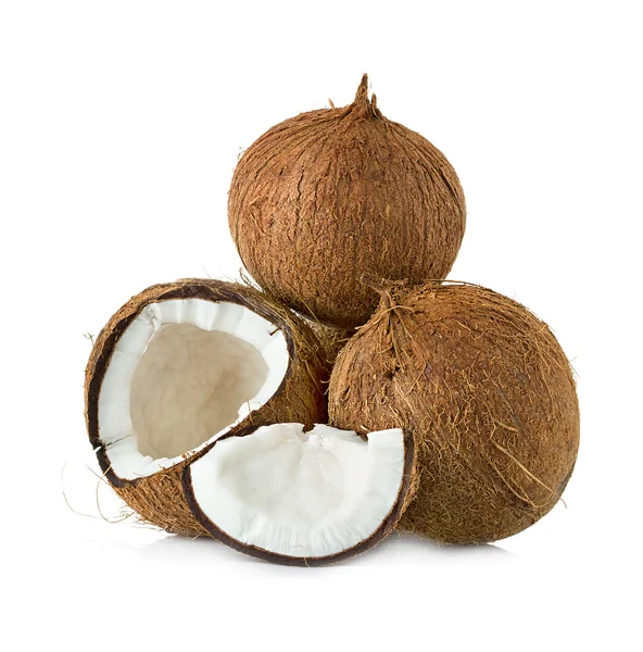 Cocos aislados en blanco — Foto de Stock