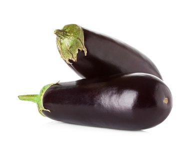 patlıcan beyaz arkaplanda izole edildi