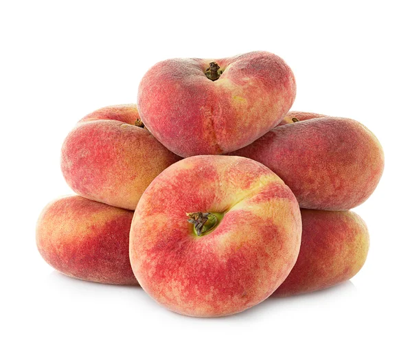 Feige Pfirsich isoliert auf weißem Hintergrund — Stockfoto