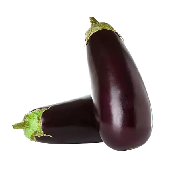 Aubergine isolée sur fond blanc — Photo