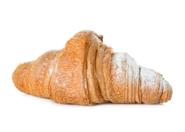 Croissant gros plan sur fond blanc — Photo