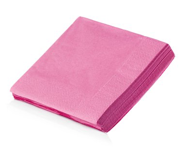 Beyaz arka plan üzerinde izole peçeteler