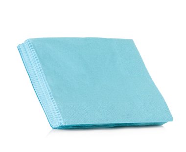 Beyaz arka plan üzerinde izole peçeteler