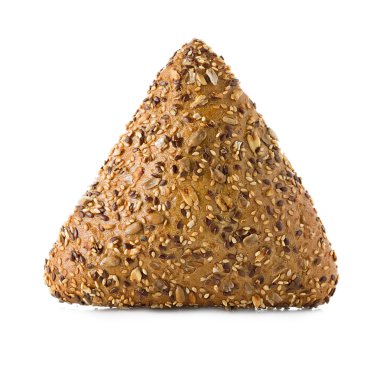 Beyaz arka plan üzerinde izole sandviç topuz