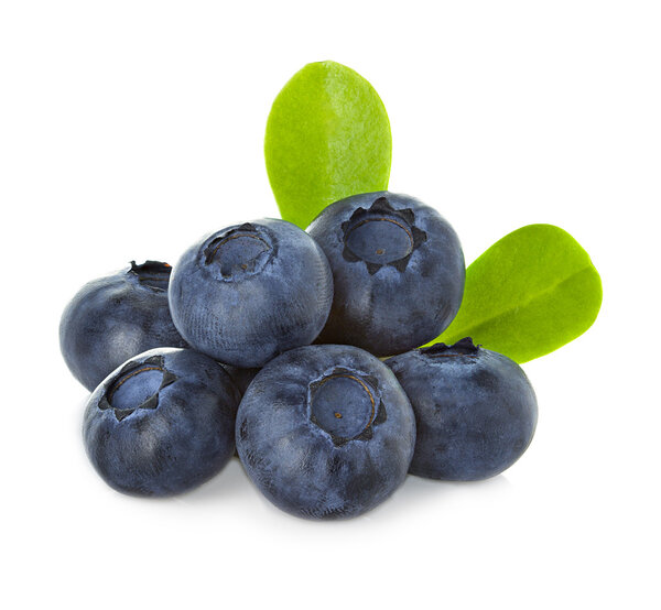Blueberry isolated on white background