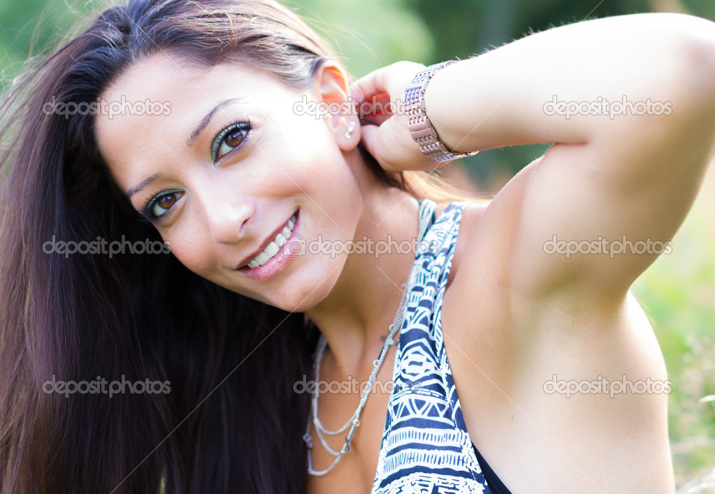 Beautiful young arabic woman