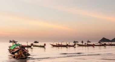 gün batımında koh tao, Tayland