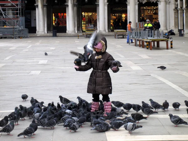 güvercinler ile kız