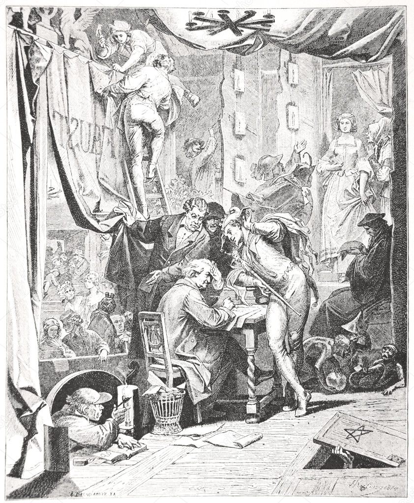 Classic illustration Faust
