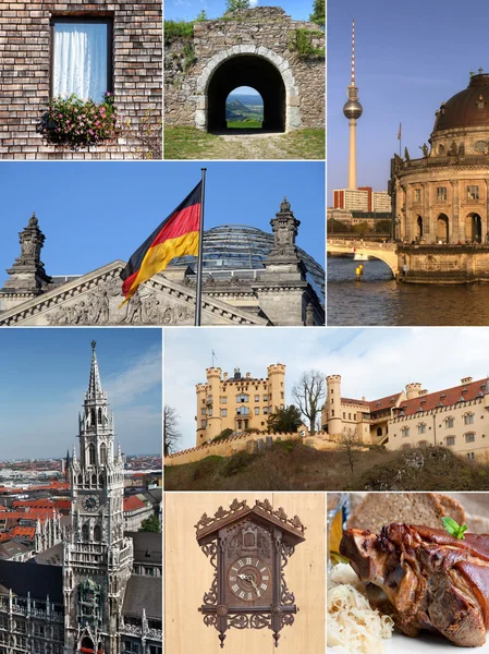 Landmark collage of Germany — Stock Photo, Image