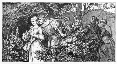 Goethe'nin Faust: Faust ve Gretchen bahçede