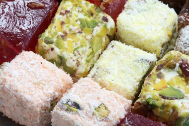 çeşitli Türk lokumu - tatlılar