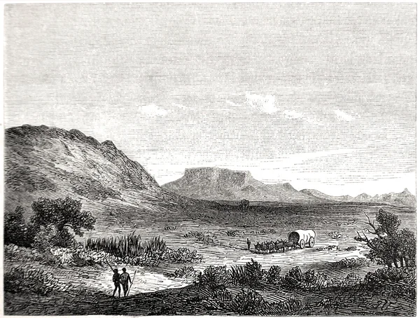 Région de Crakock en Afrique du Sud en 1880 — Photo