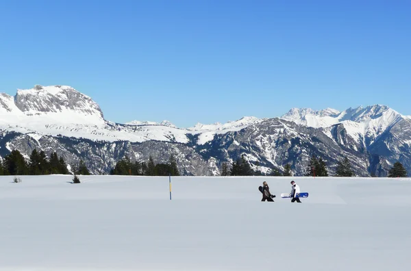 Snowboardåkare — Stockfoto