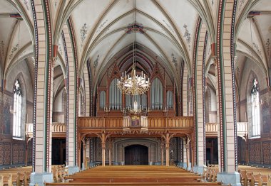 Kilise iç organlara manzaralı (hinter bölüm)
