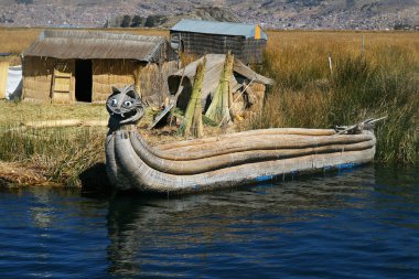 titicaca Gölü, peru, saman tekne