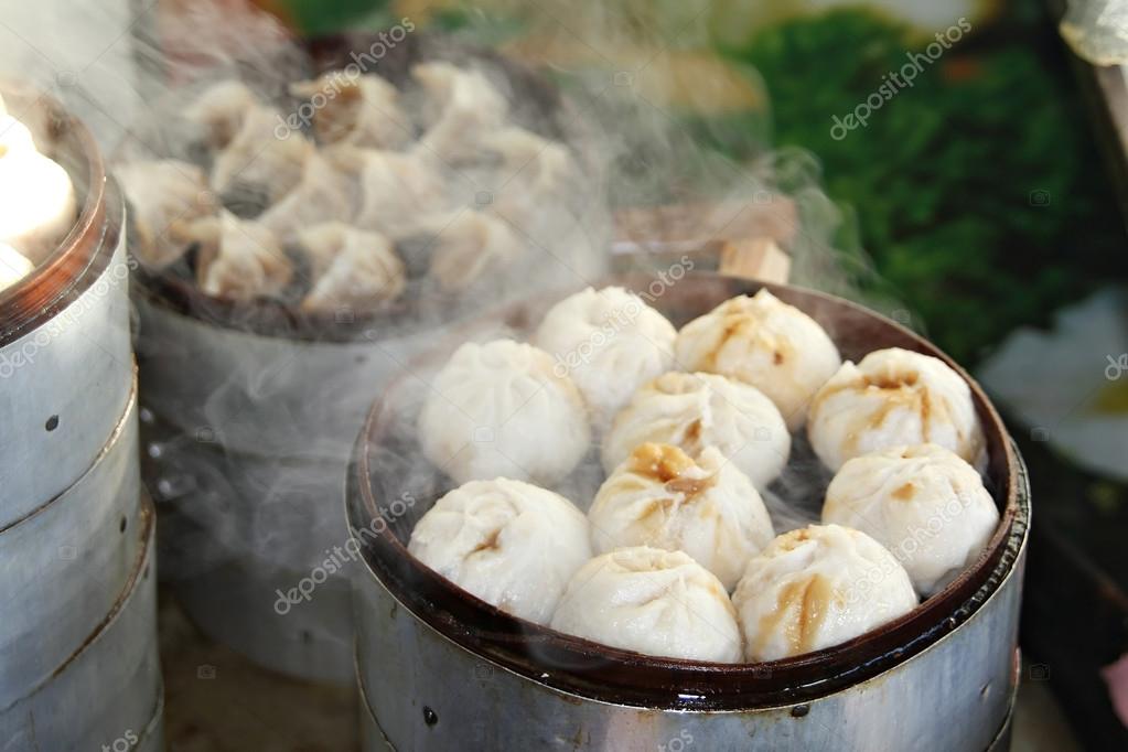Chinese food specialty steamed dumpling — Stock Photo © yulan 18023907