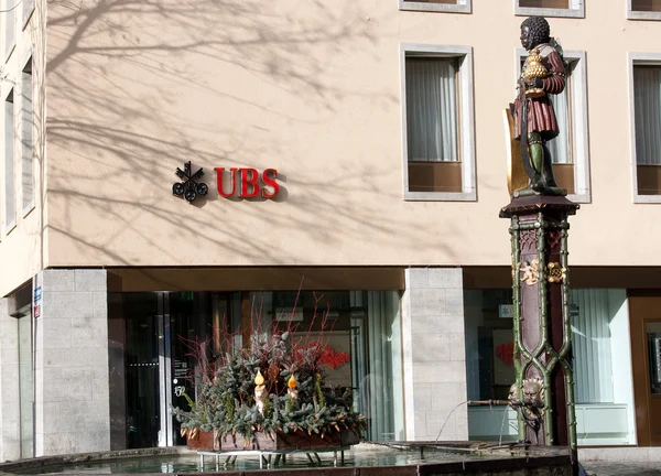 Zwitserse bank ubs branch — Stockfoto