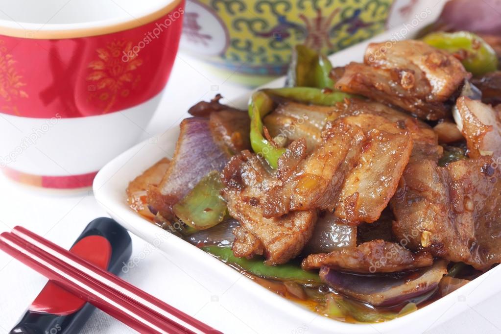 Chinese Food Specialty Twice Cooked Pork Stock Photo By C Yulan Chinese Food Specialty Twice Cooked Pork Stock Photo By C Yulan