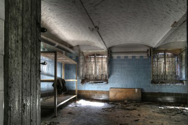 Terk edilmiş fabrikası ambar (Hdr)
