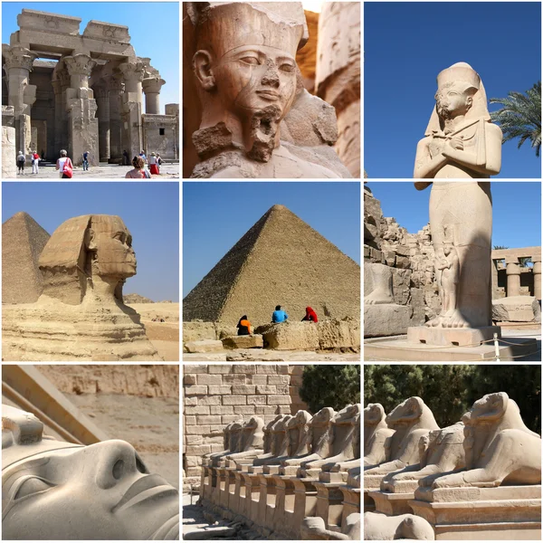 Egipto Landmark Collage - Reflejos — Foto de Stock